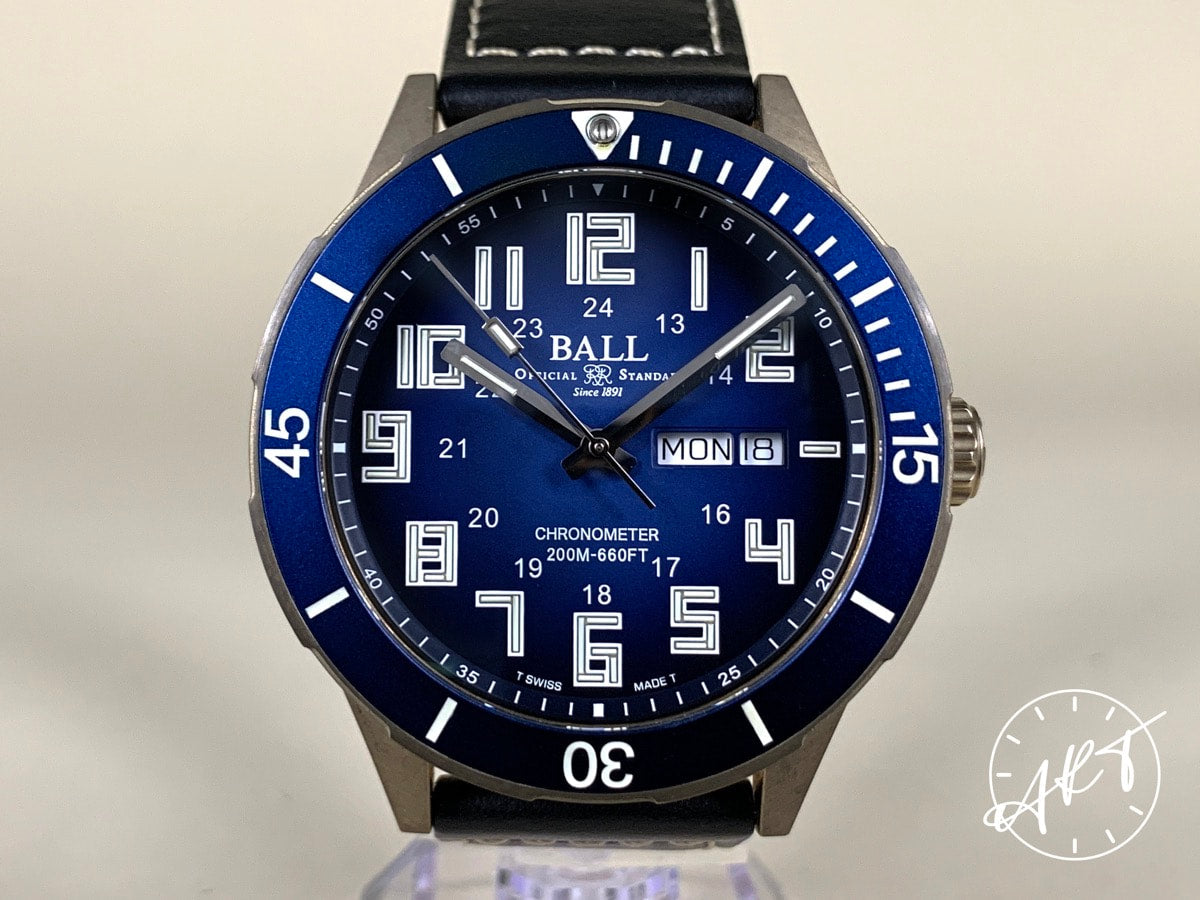 Ball Roadmaster StarLight Blue Dial Bronze Auto Ltd Diver Watch DM3070B w/ B&P