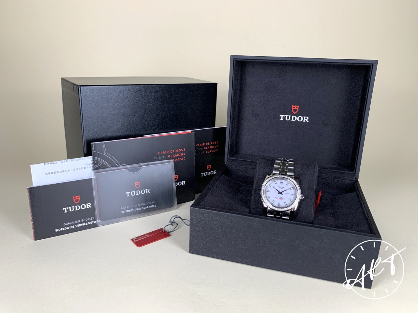 Tudor Classic Date White Dial Stainless Steel Automatic Watch 21020 in FULL SET