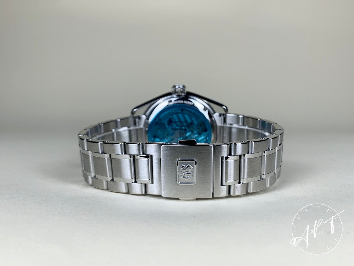 NEW Grand Seiko Heritage Blue Dial SS Spring Drive Ginza Ltd Watch SBGA447 w/ BP
