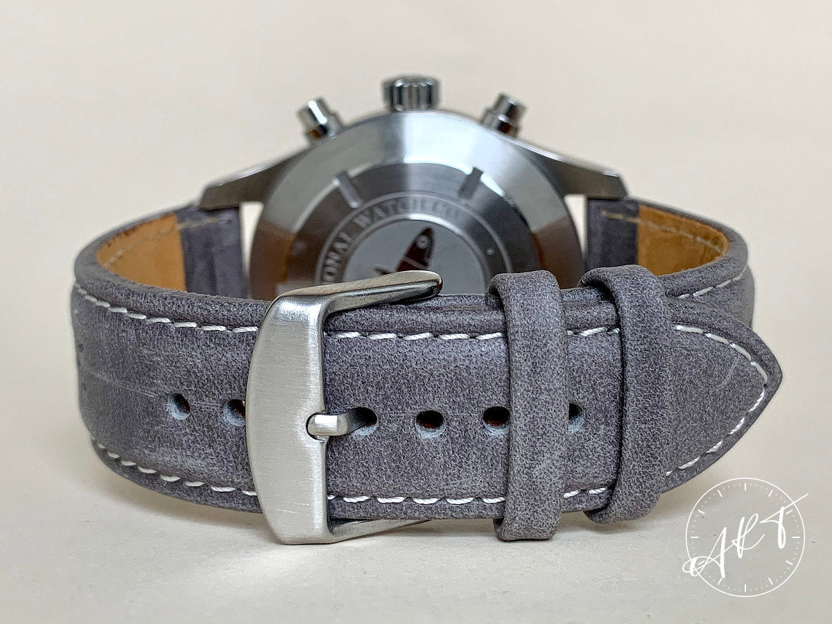 IWC Pilot's Spitfire Chronograph Slate Gray Dial SS Auto Watch IW387802 w/ B&P