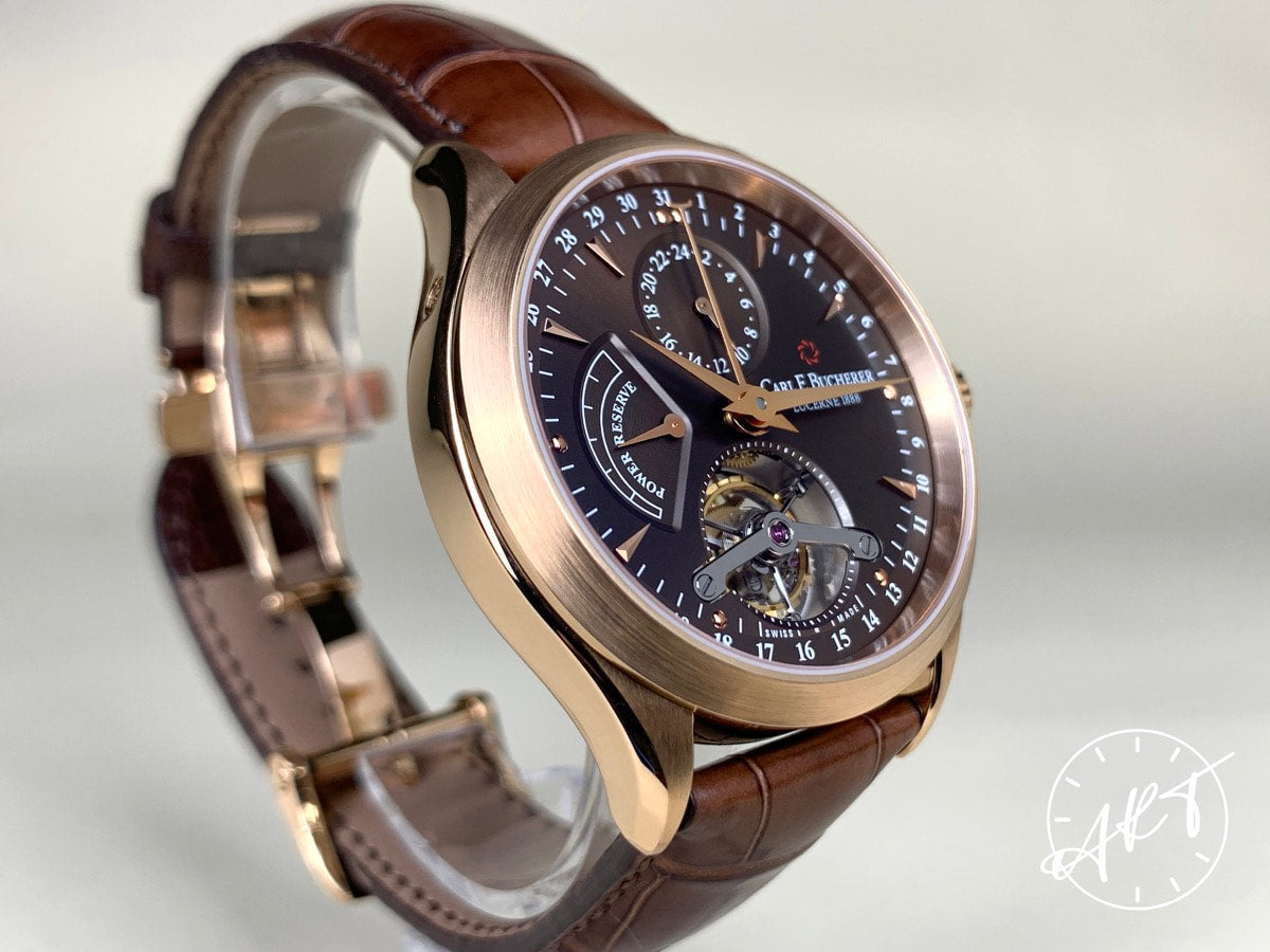 NEW Carl F. Bucherer Manero Tourbillon Brown Dial 18K RG Manual Ltd Watch w/ B&P