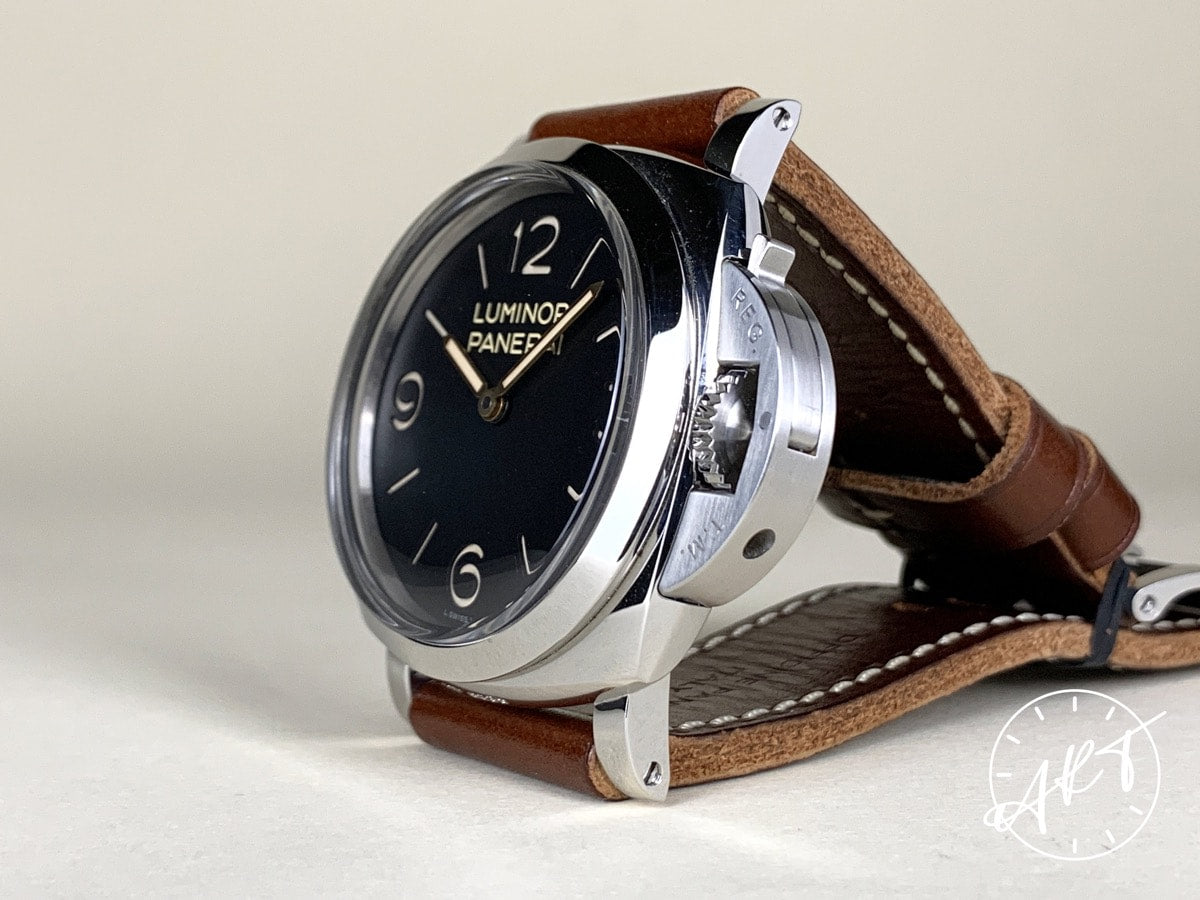 Panerai PAM 372 Luminor 1950 N Serial 3 Days Black Dial SS Watch PAM00372 BP