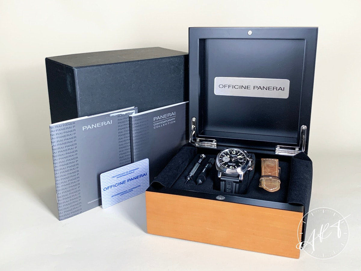 2013 Panerai PAM 88 Luminor GMT Black Dial Acciaio Auto Diver Watch PAM00088 BP