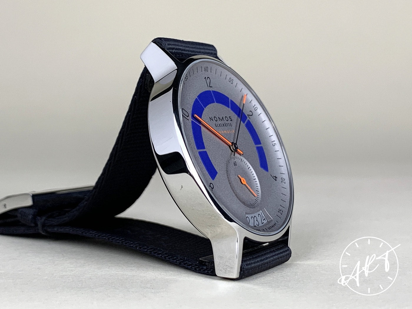 NOMOS Autobahn Silver Dial Stainless Steel Automatic Watch 1303 w/ Box