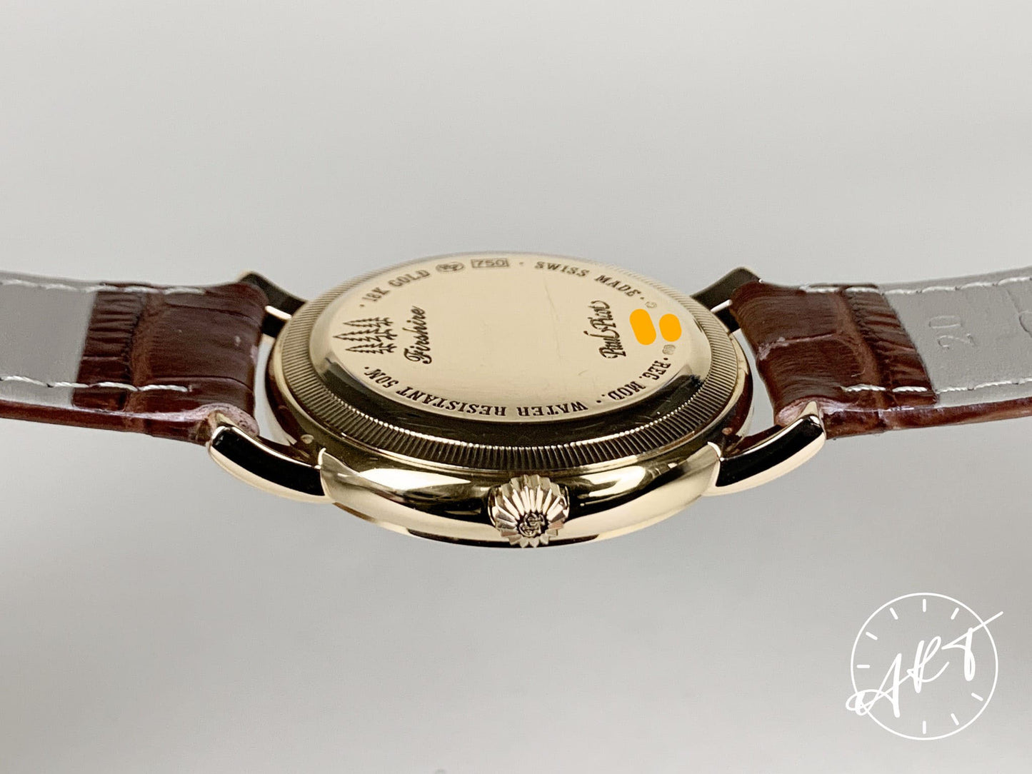 Paul Picot Firshire Silver Dial 18K Gold Automatic Watch 184 w/ Box