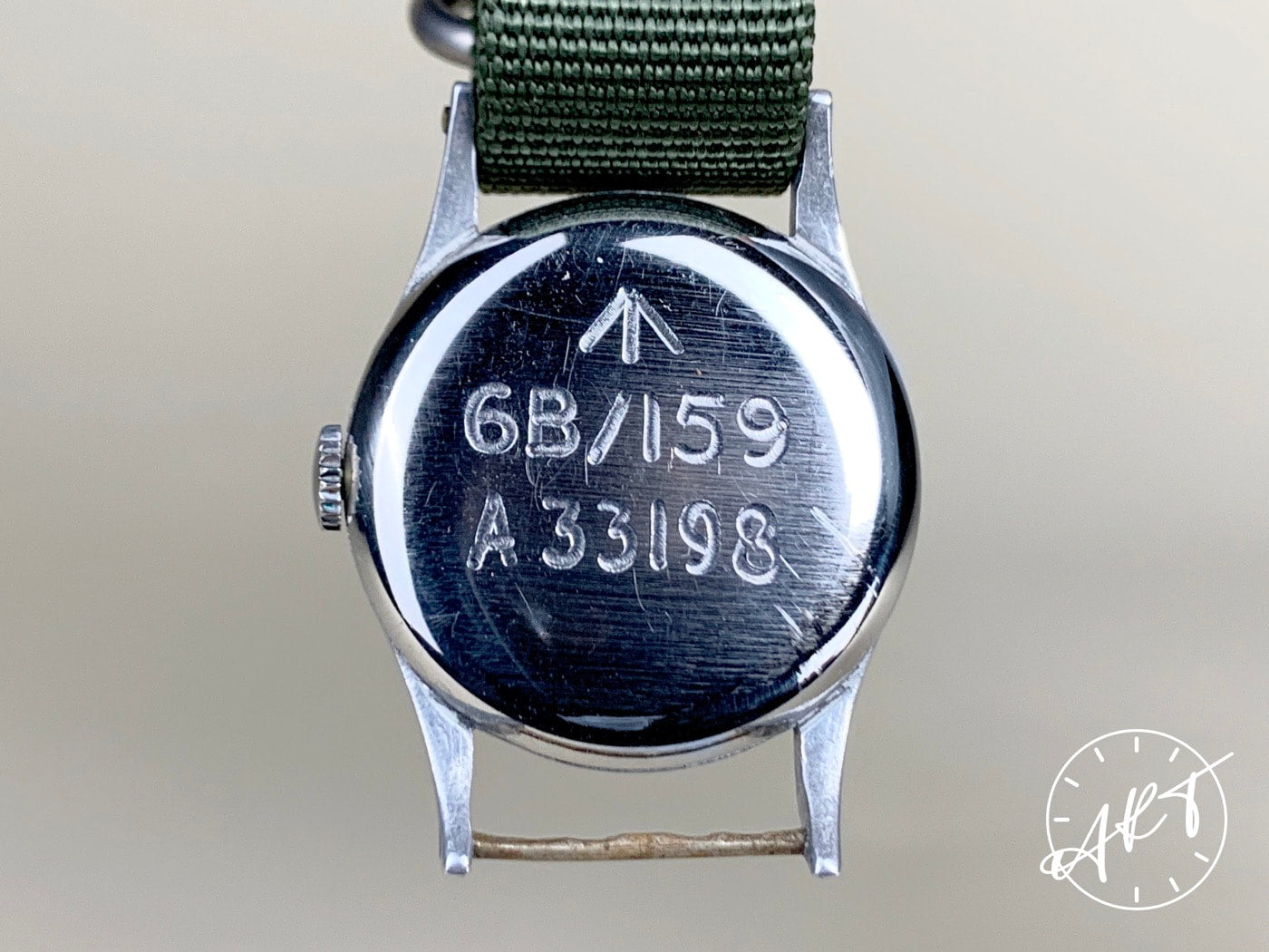 Vintage Omega Air Ministry Ivory Dial SS Military Issued Military Watch 6B/159