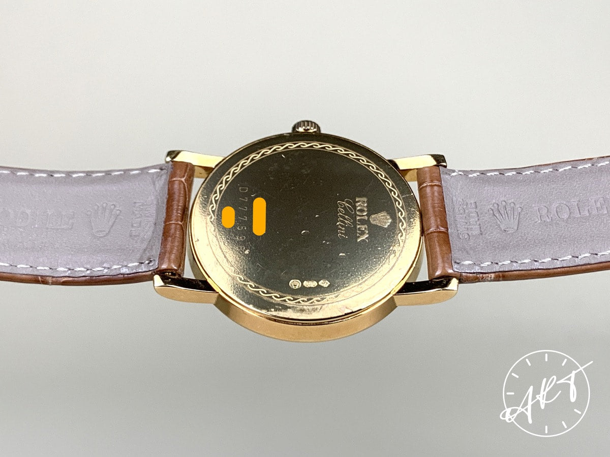 2006 Rolex Cellini MOP Mother of Pearl Dial 18K Gold Manual Watch 5115/8 w/ B&P