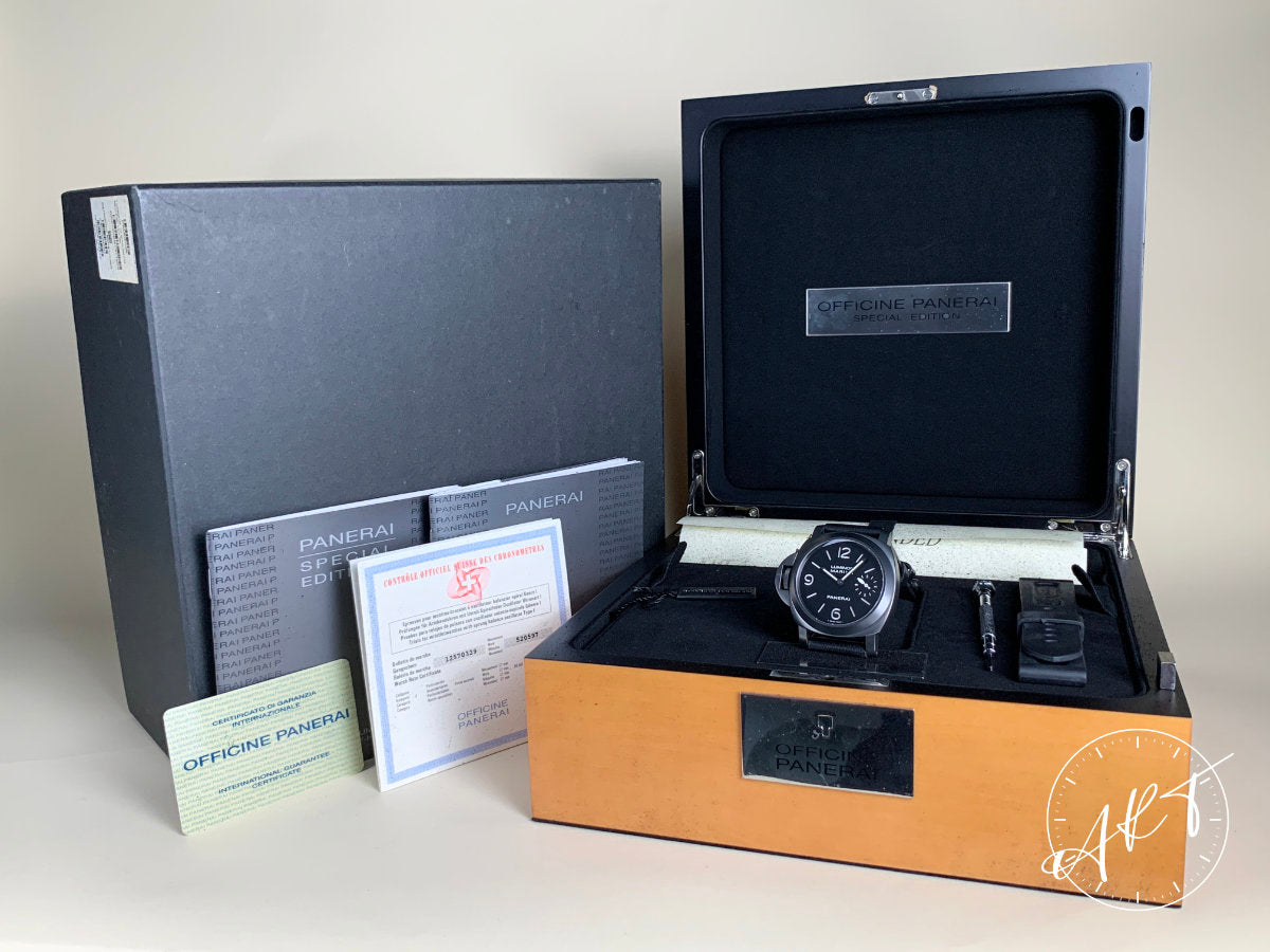 Panerai PAM 26 Luminor Marina K Serial Destro Black Dial PVD Watch PAM00026 BP