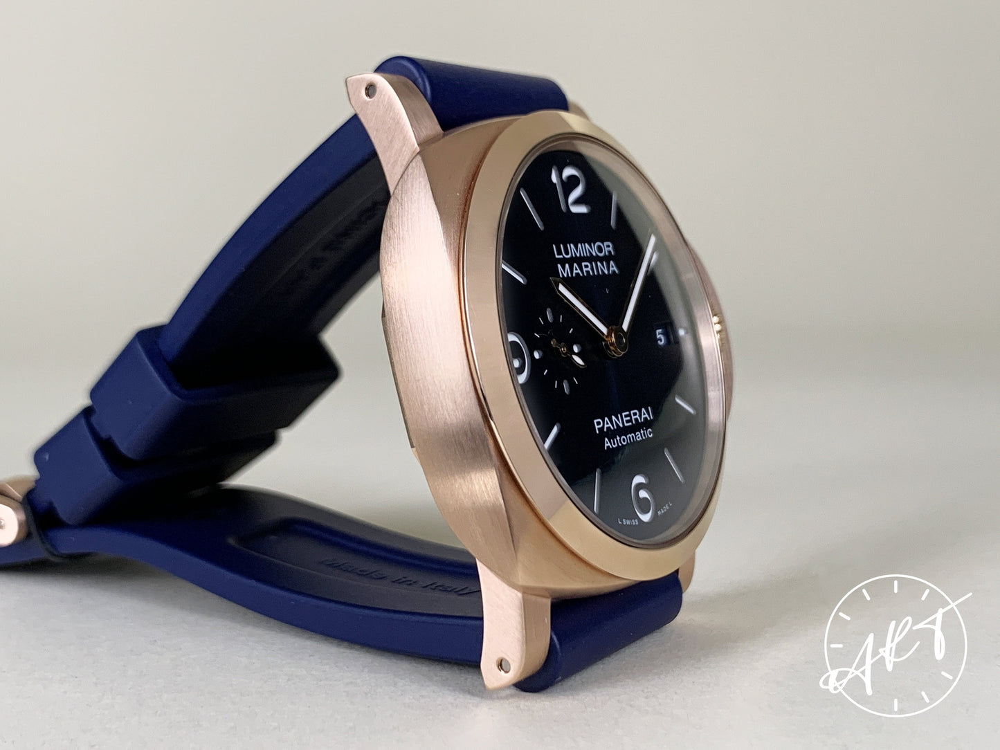 Panerai PAM 1112 Luminor 1950 Blue Dial Goldtech Sole Blu Watch PAM01112 BP