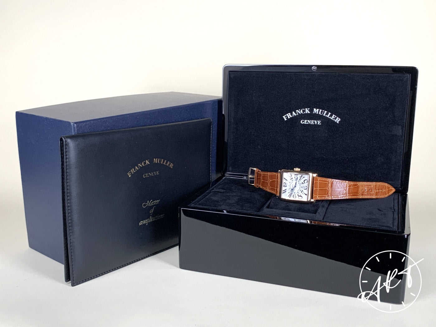 Franck Muller Master Square Silver Dial RG 18K RG Auto Watch w/ B&P