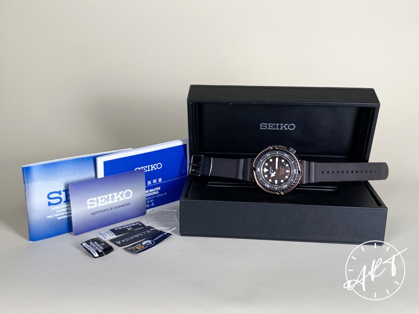 Seiko Prospex Marinemaster Black Dial 50th Anniv Emperor Tuna Watch SBDX016 BP
