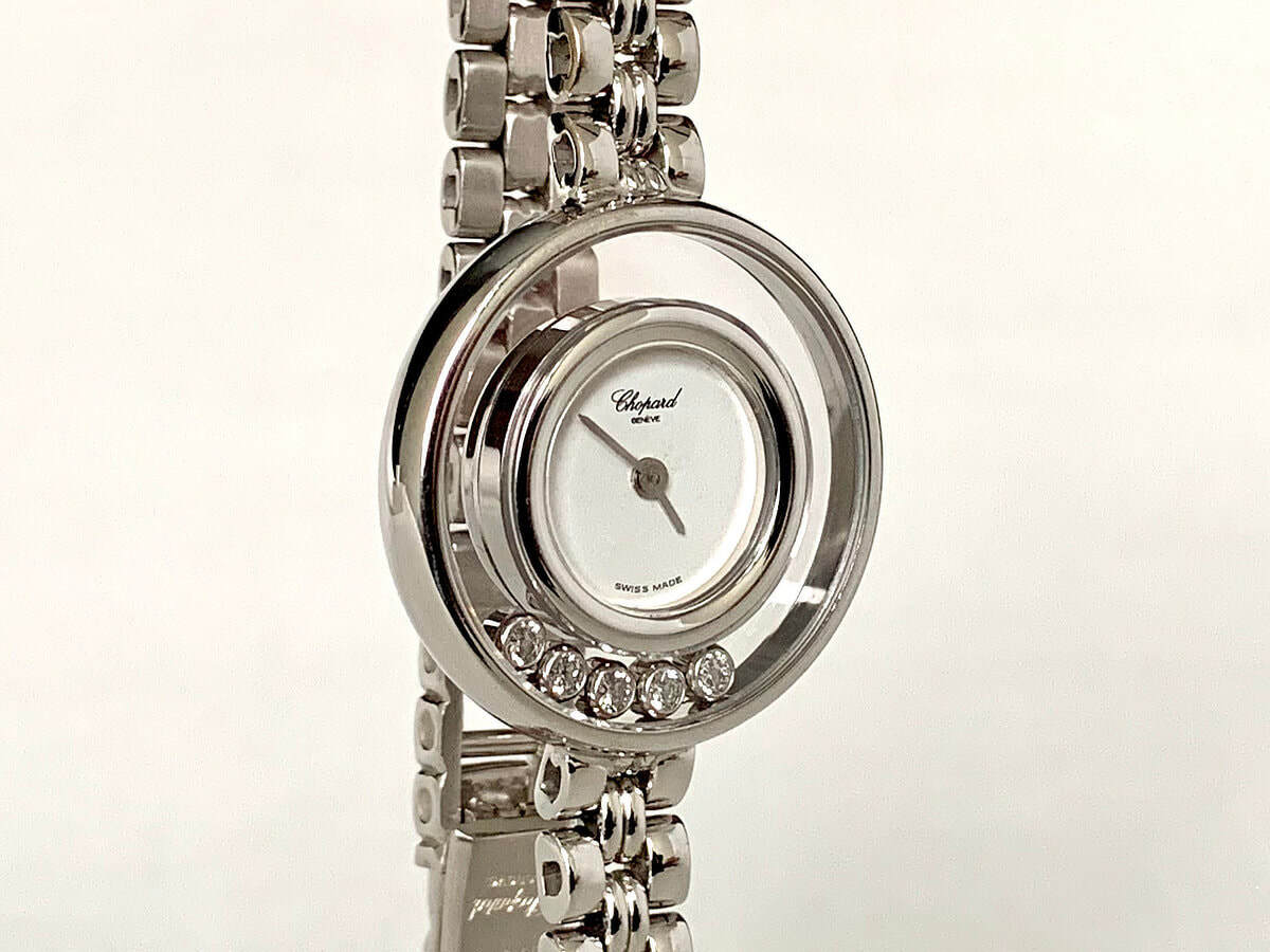 Chopard Happy Diamonds 18K WG Quartz Ladies Watch 4112 *18K WG Bracelet*