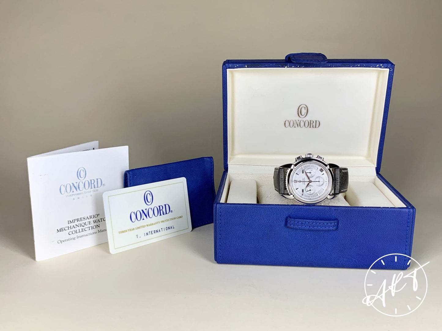Concord Impresario Silver Dial Stainless Steel Automatic Watch in FULL SET