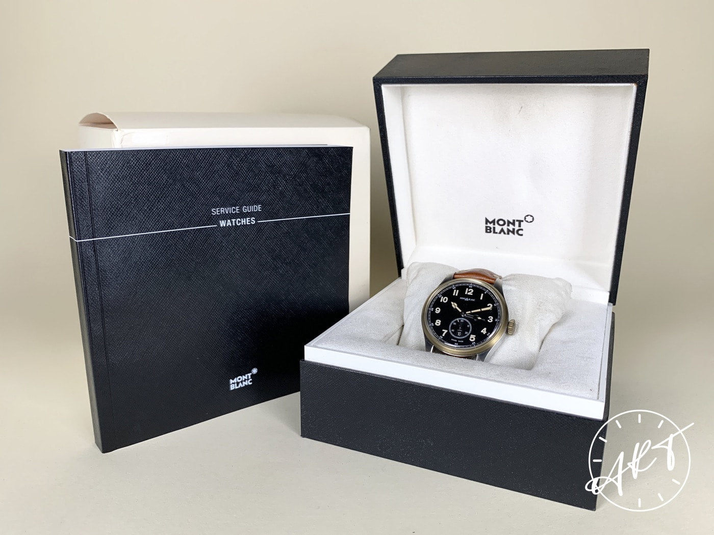 Montblanc 1858 GMT Day/Night Black Dial Bronze & SS Auto Watch 116479 w/ B&P