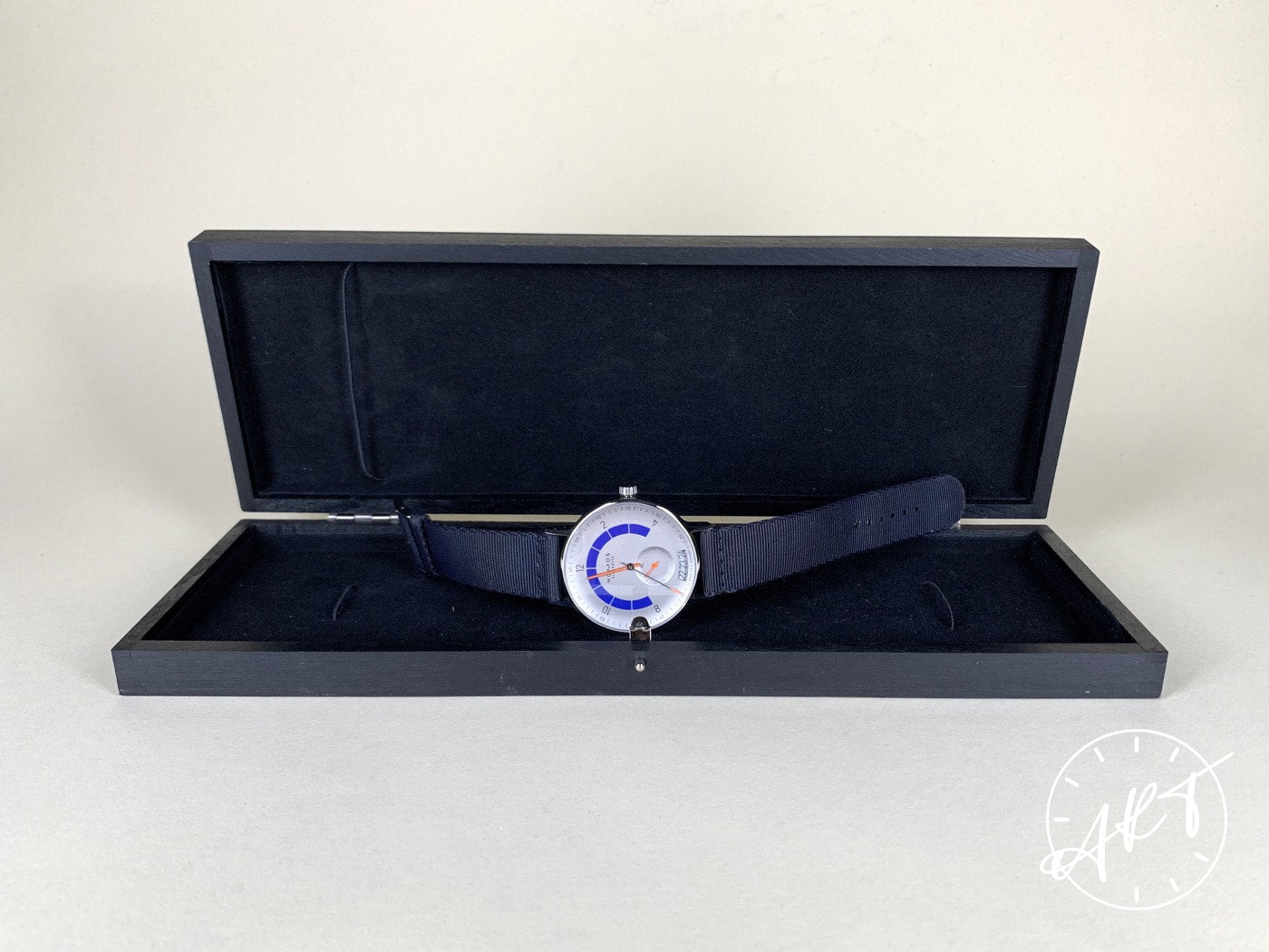 NOMOS Autobahn Silver Dial Stainless Steel Automatic Watch 1303 w/ Box