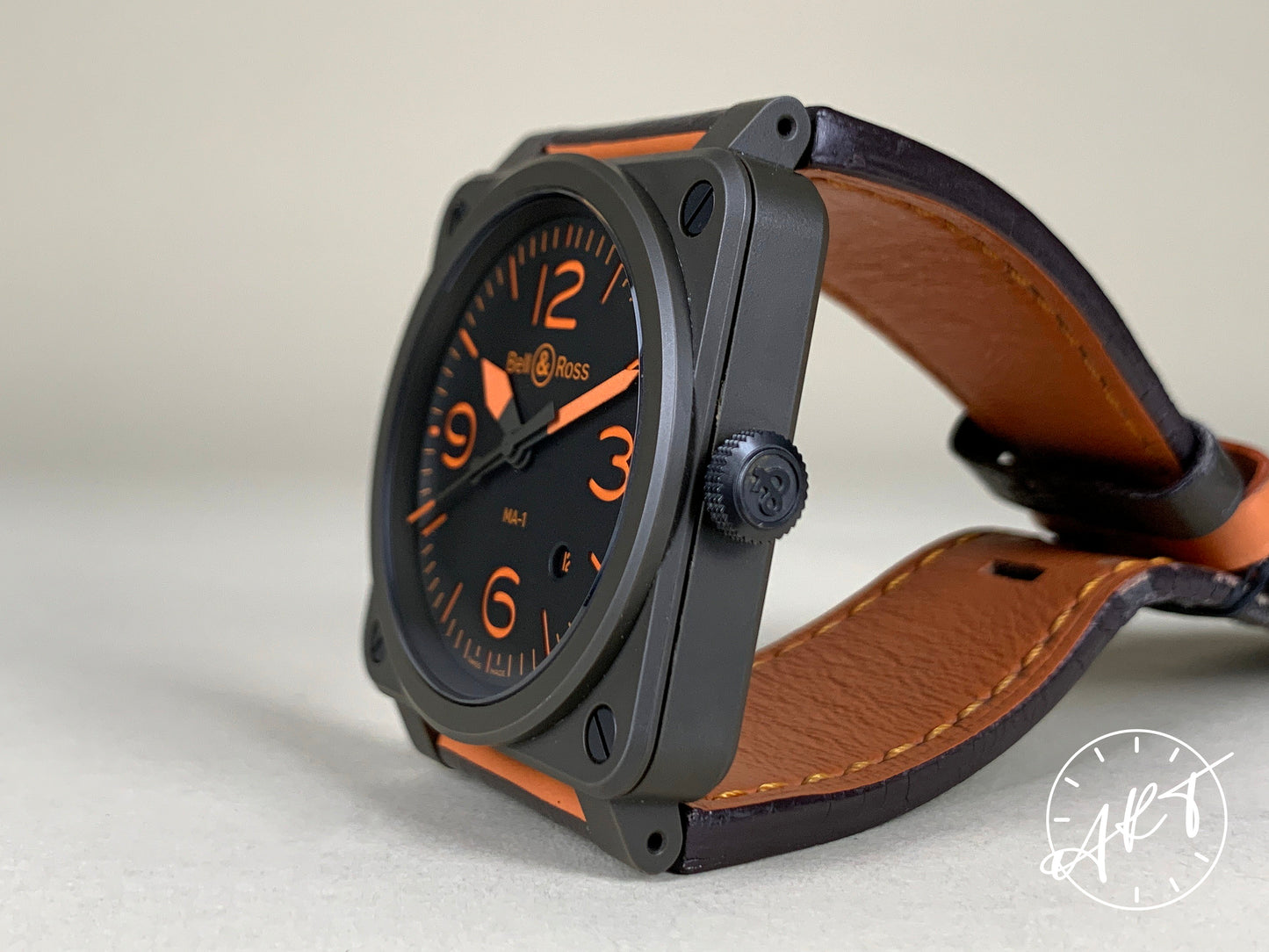Bell & Ross Khaki Dial Black Ceramic 999 Pcs Ltd Military Watch BR0392 BP
