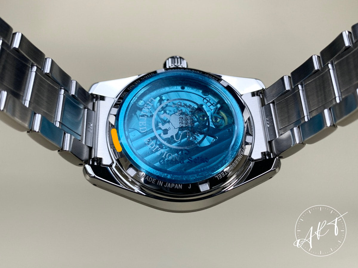 NEW Grand Seiko Heritage Blue Dial SS Spring Drive Ginza Ltd Watch SBGA447 w/ BP