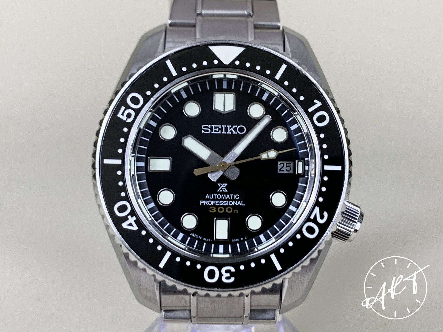 Seiko Prospex Marinemaster 300M Black Dial SS Auto Diver Watch SLA021J1 w/ B&P