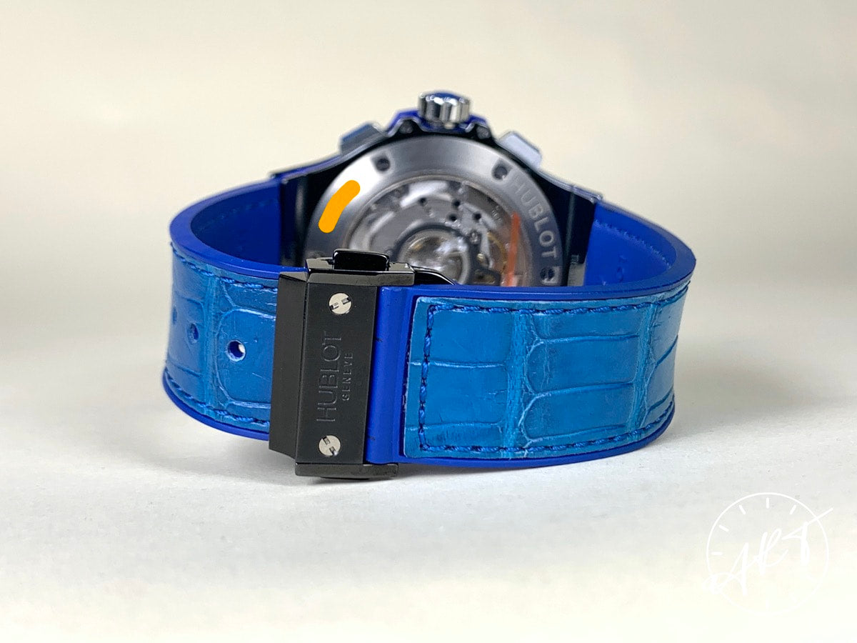 Hublot Big Bang Chrono Blue Dial “Tutti Frutti” Black Ceramic Auto Ltd Watch BP