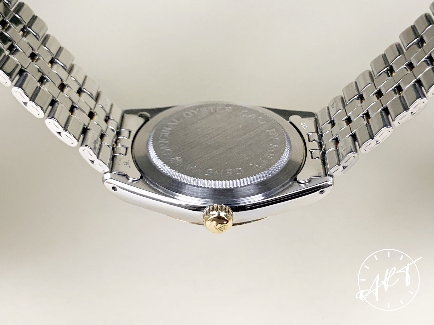 1995 Tudor Prince OysterDate Gold Bezel White Dial 18K Gold & SS Watch 74033