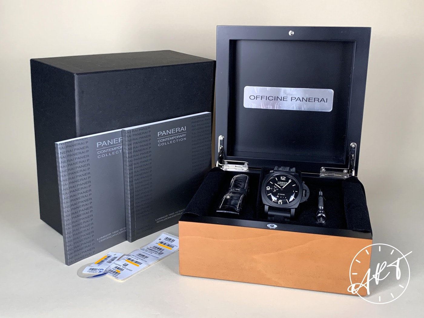 Panerai PAM 335 Luminor 1950 10 Days GMT Black Ceramic Watch PAM00335 BP