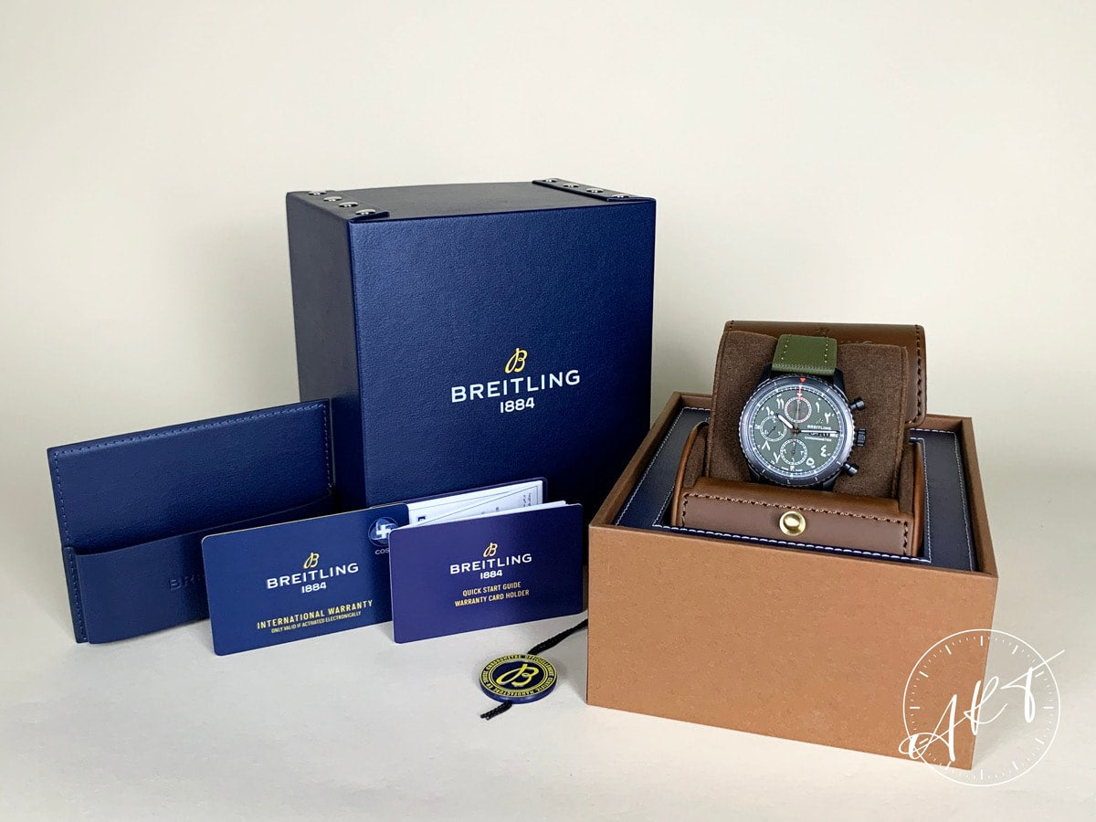 NEW Breitling Aviator 8 Chrono Arabic Dial PVD Middle East Ltd Pilot Watch M13316 BP