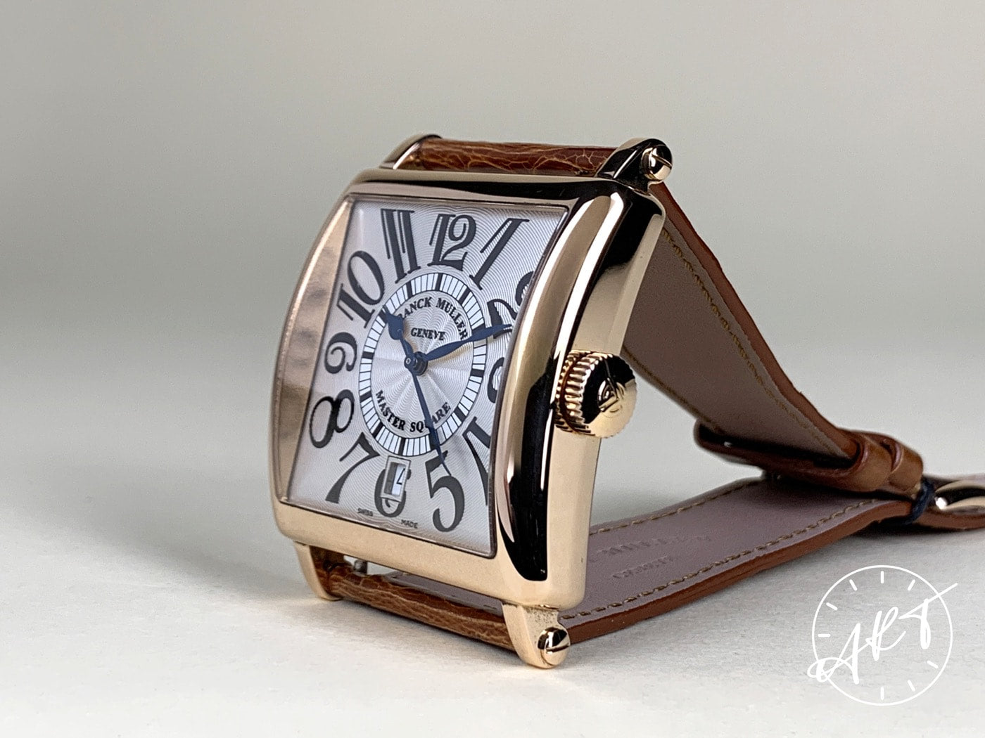 Franck Muller Master Square Silver Dial RG 18K RG Auto Watch w/ B&P