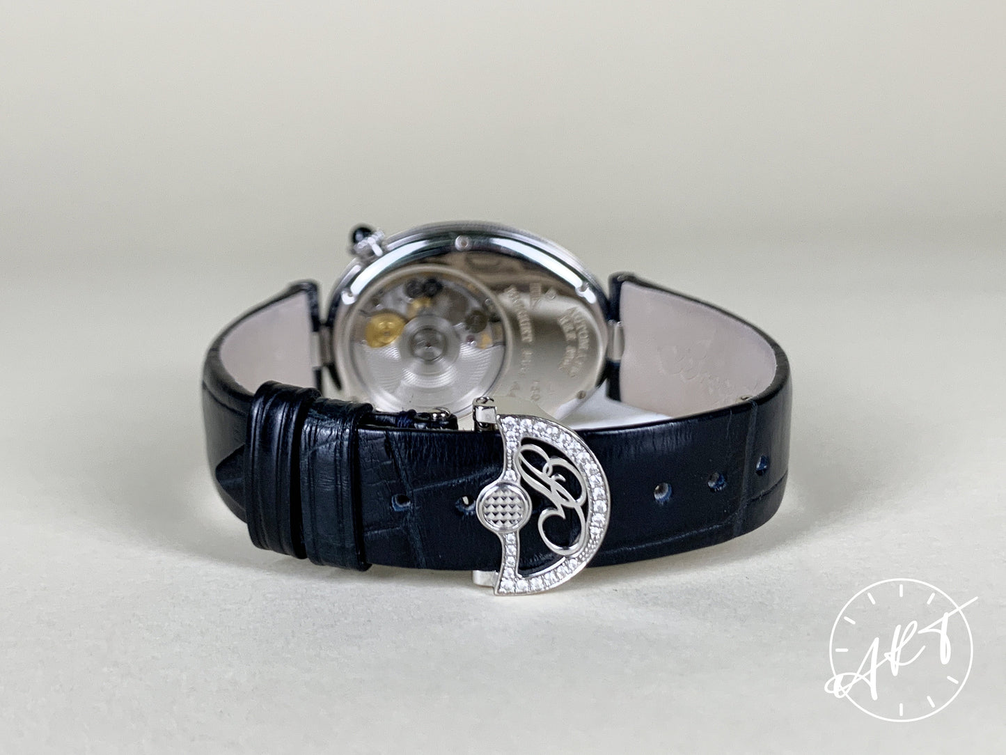 Breguet Reine de Naples Moonphase MOP Dial 18K WG Oval Ladies Watch w/ Papers