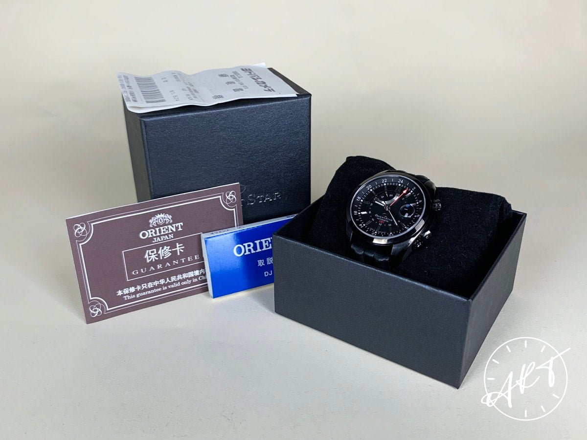 Orient Star Starseeker GMT Black Dial DLC Titanium JDM Ltd Watch WZ0031DJ BP