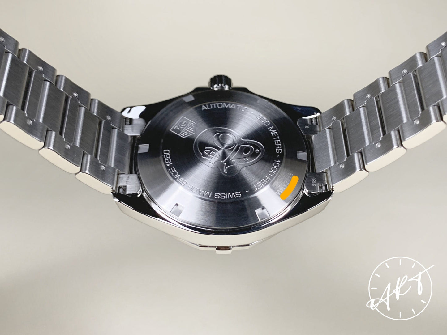 Tag Heuer Aquaracer Cal 5 Gray Guilloche Dial SS Auto Diver Watch WAY2113