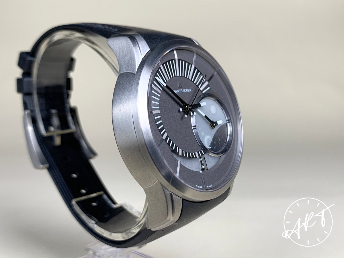 Maurice Lacroix Pontos Decentrique GMT Gray Dial Titanium Ltd Watch PT6108 BP