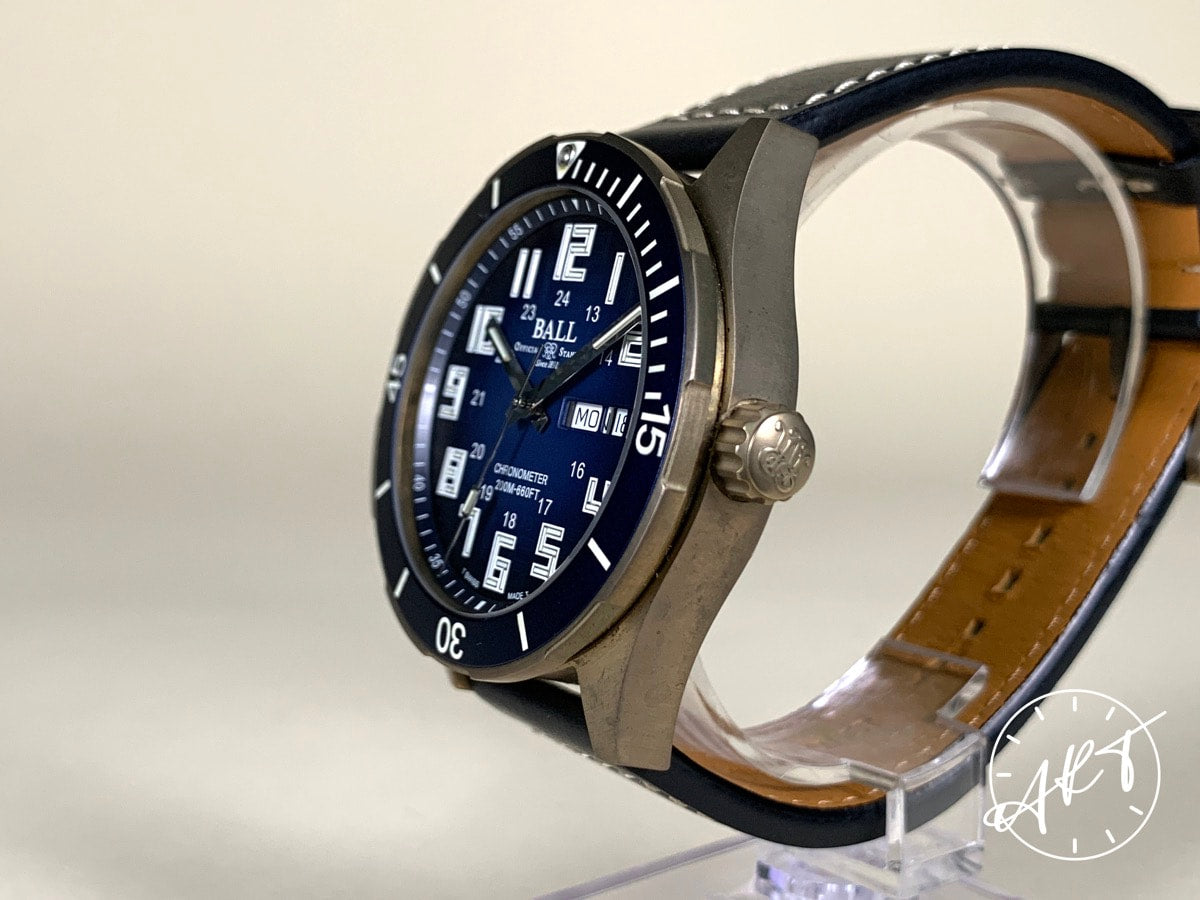 Ball Roadmaster StarLight Blue Dial Bronze Auto Ltd Diver Watch DM3070B w/ B&P