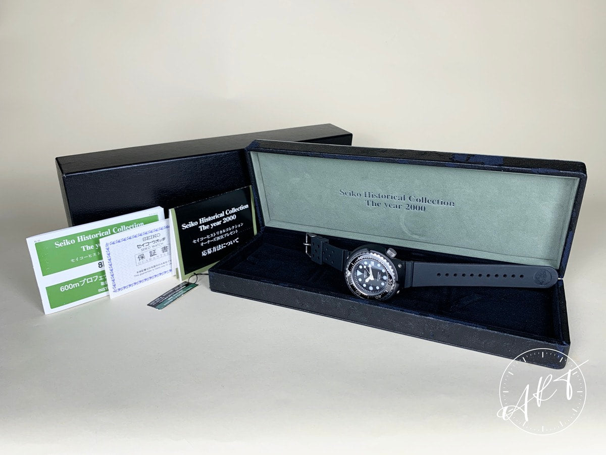 NEW Seiko Prospex Black Dial Titanium Historical Collection Ltd Watch SBDX005 BP