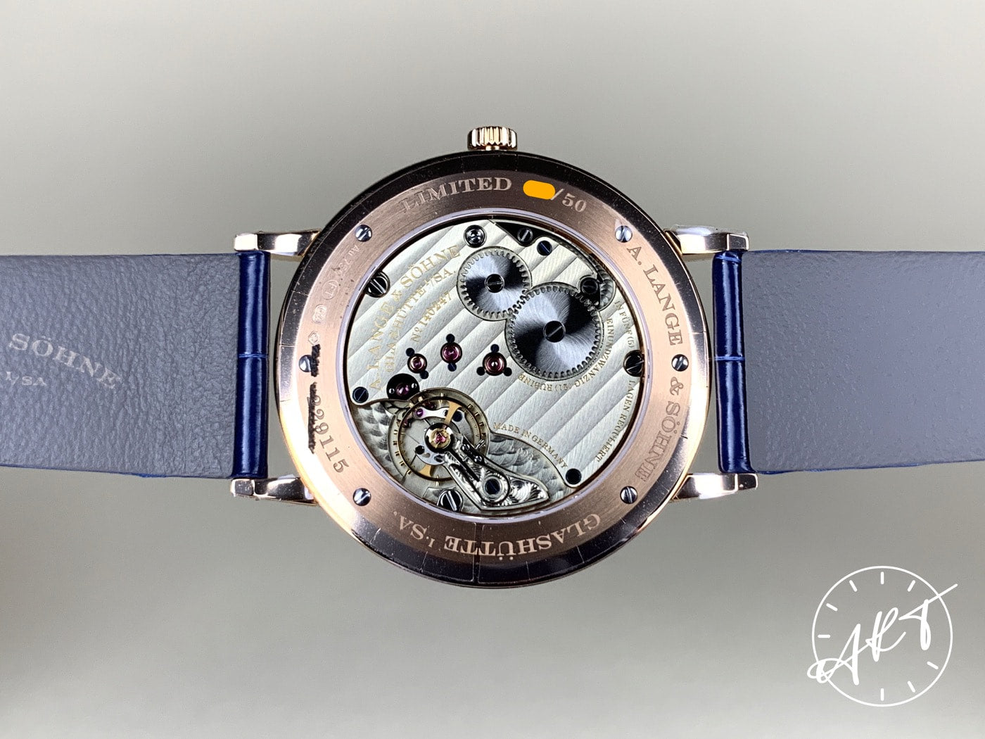A. Lange & Söhne Saxonia Thin Aventurine Dial 18K RG 50 Pcs Ltd Watch BP + Receipt