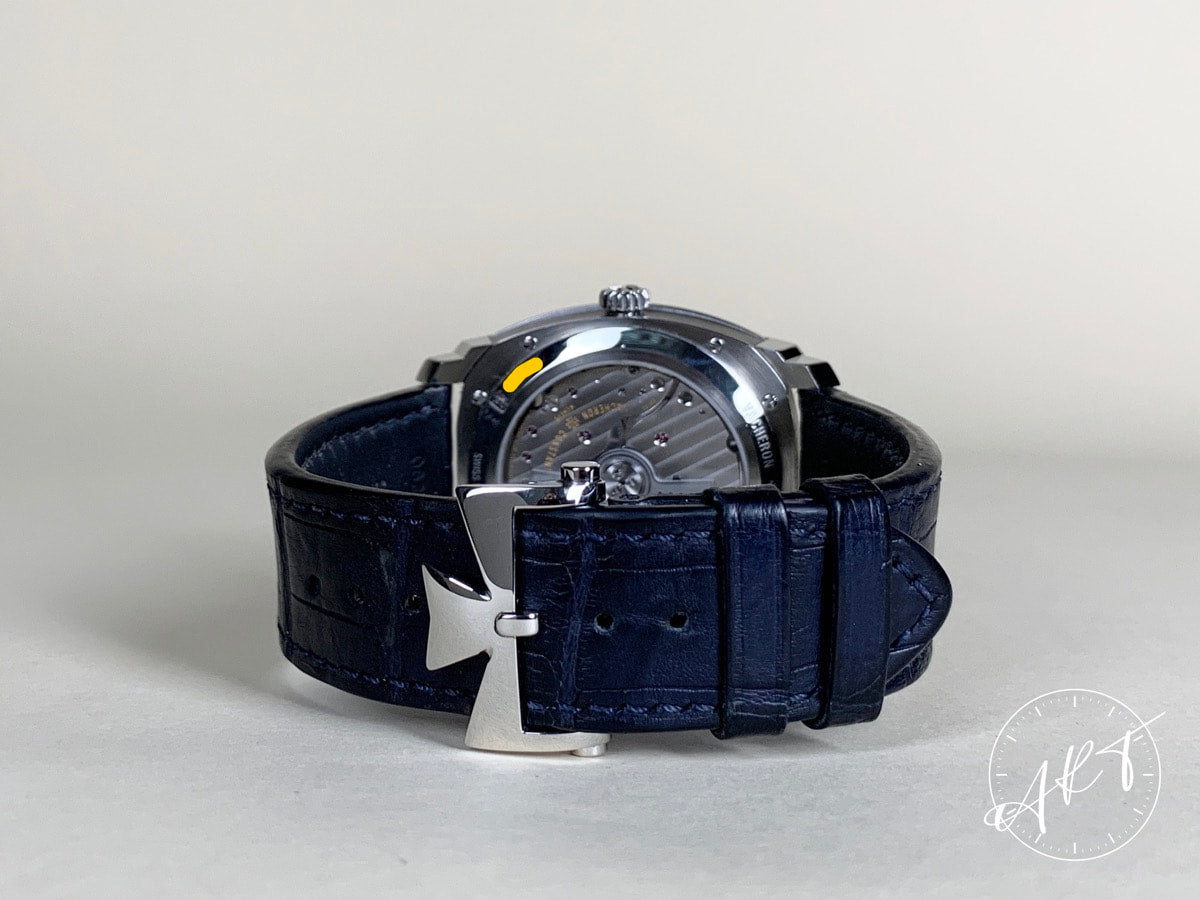Vacheron Constantin Quai De L'lle Date Blue Dial SS Auto Watch 4500S w/ B&P