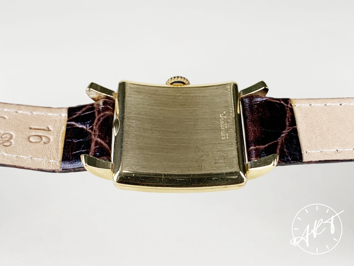 Vintage 1940s Gruen Curvex Silver Dial 10K Gold Filled Manual Wind Watch