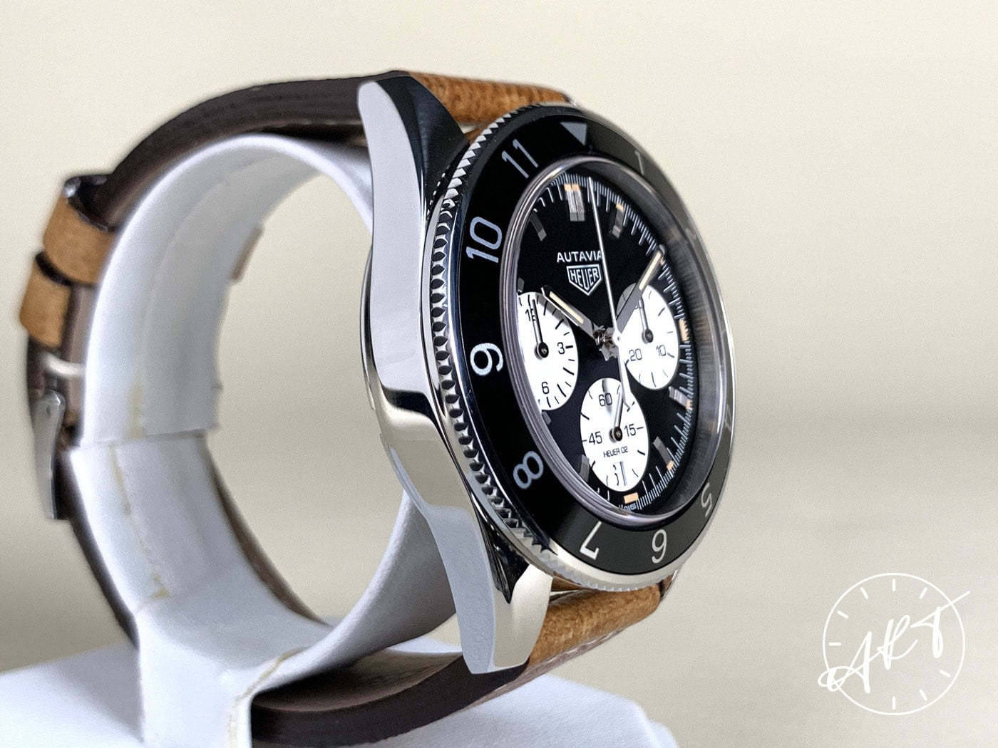 Tag Heuer Autavia Heuer 02 Chrono Inverted Panda Dial Watch CBE2110 w/ BP