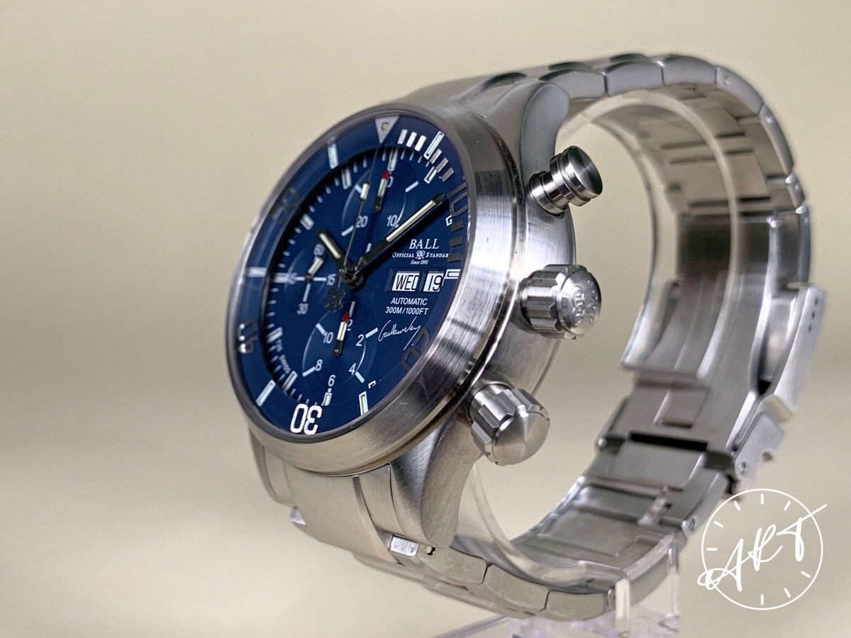 Ball Engineer Master II Freefall Blue Dial SS Auto Ltd Diver Watch DC1028C w/ BP