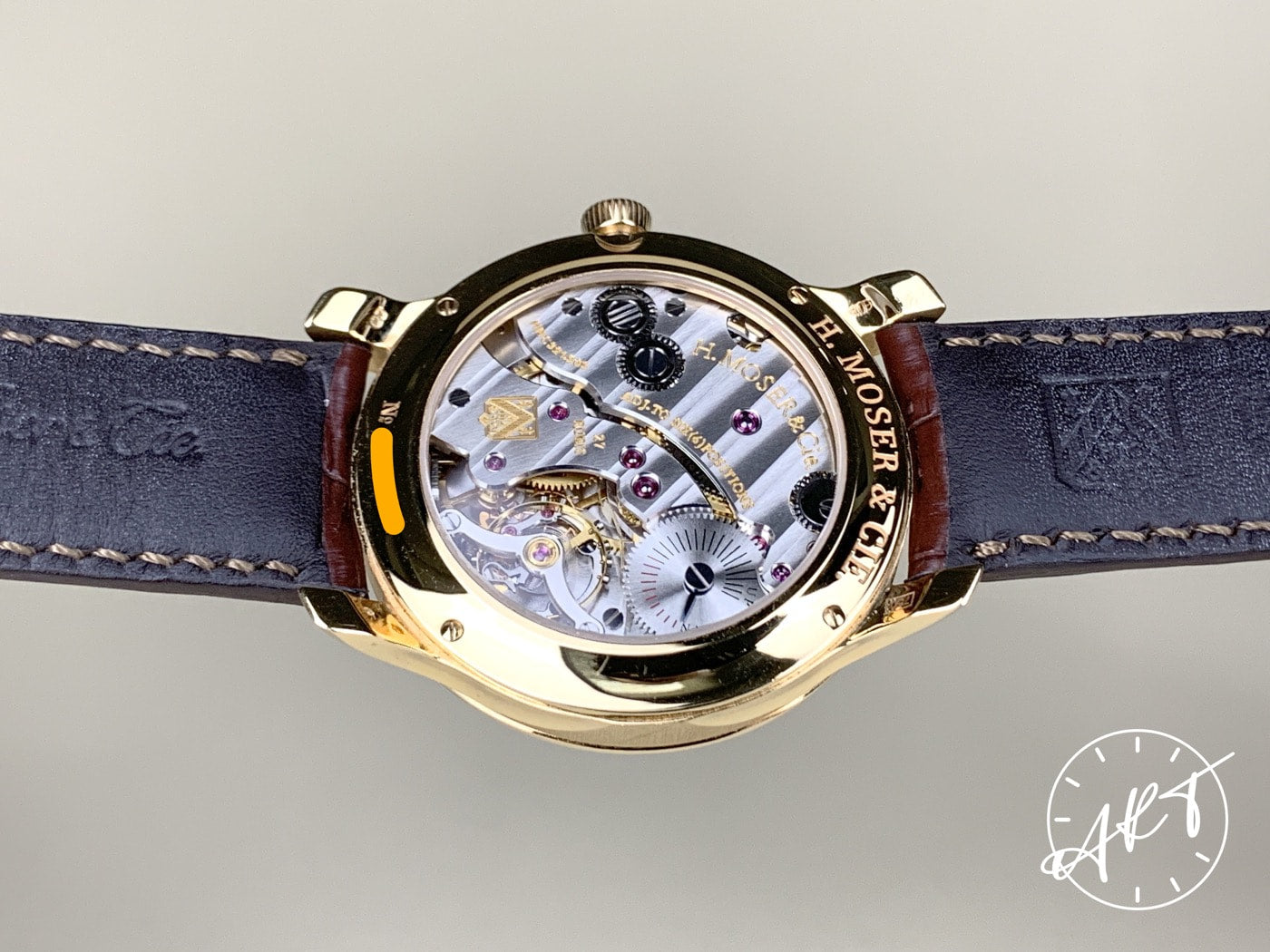 NEW H. Moser & Cie. Endeavour Factory Diamond Bezel White Dial 18K RG Watch BP