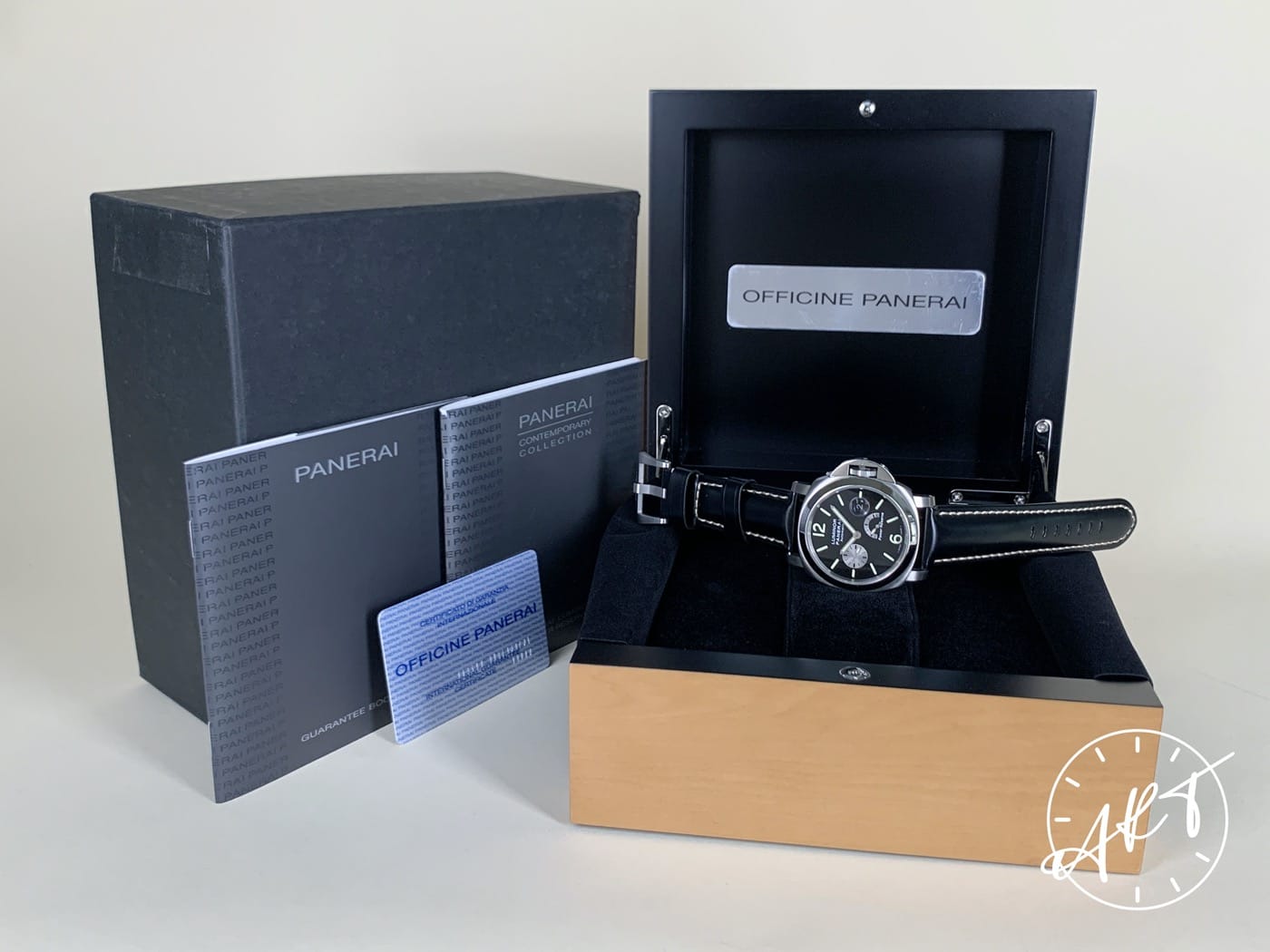 Panerai PAM 171 Luminor Power Reserve Black & Silver Dial Watch PAM00171 BP