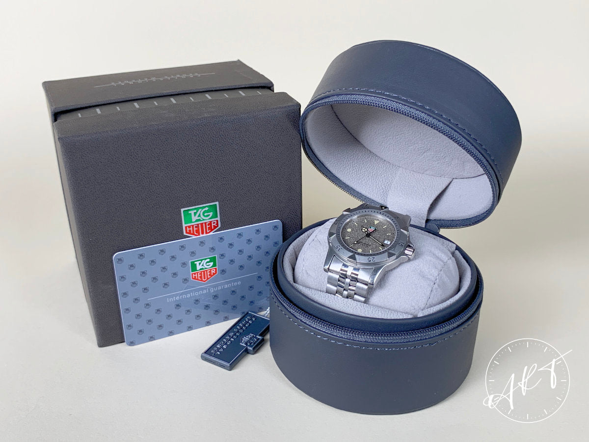 TAG Heuer Professional Granite Dial SS Quartz Diver Watch WD1211-K-20 w/ B&P