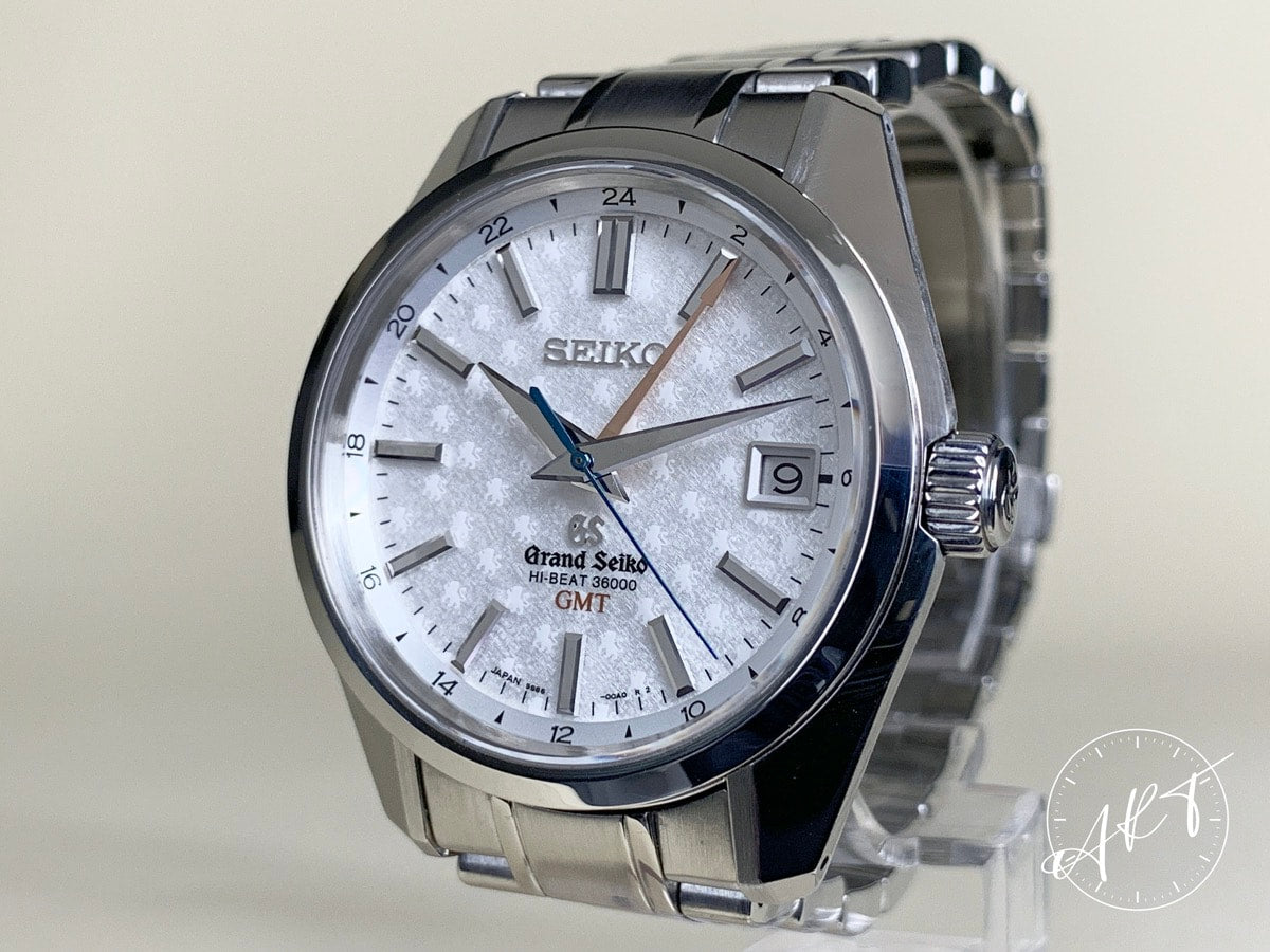 NEW Grand Seiko Heritage Hi-Beat GMT Silver Dial SS Asia Ltd Watch SBGJ015G BP