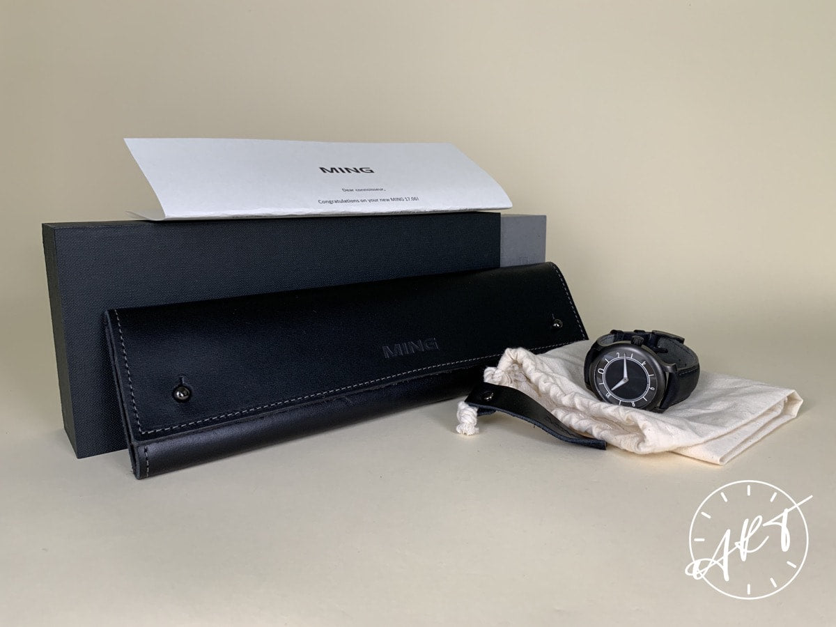 2019 Ming Monolith Black PVD-Coated SS Auto Special Ltd Ed Watch 17.06 w/ B&P
