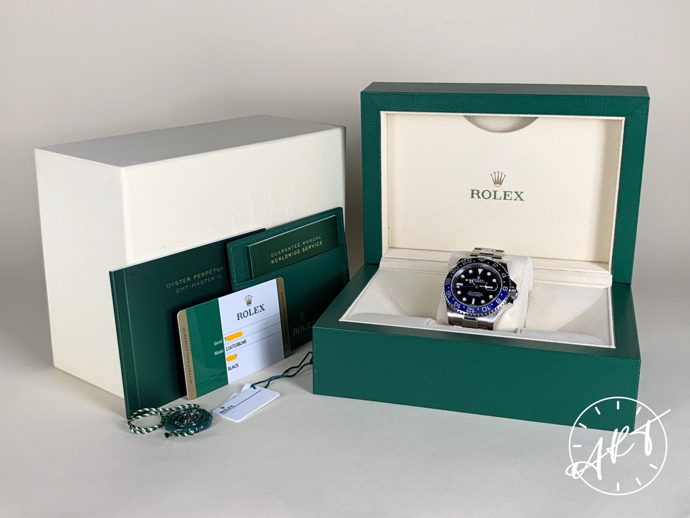 2020 Rolex GMT-Master II Black & Blue Bezel Black Dial “Batman” Watch 116710BLNR BP