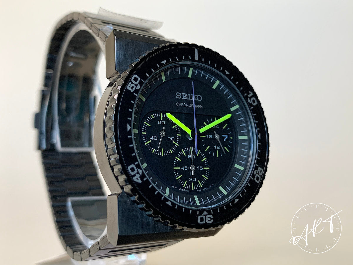NEW Seiko x Giugiaro Design Spirit Black Dial SS Quartz Ltd Watch SCED017 w/ B&P