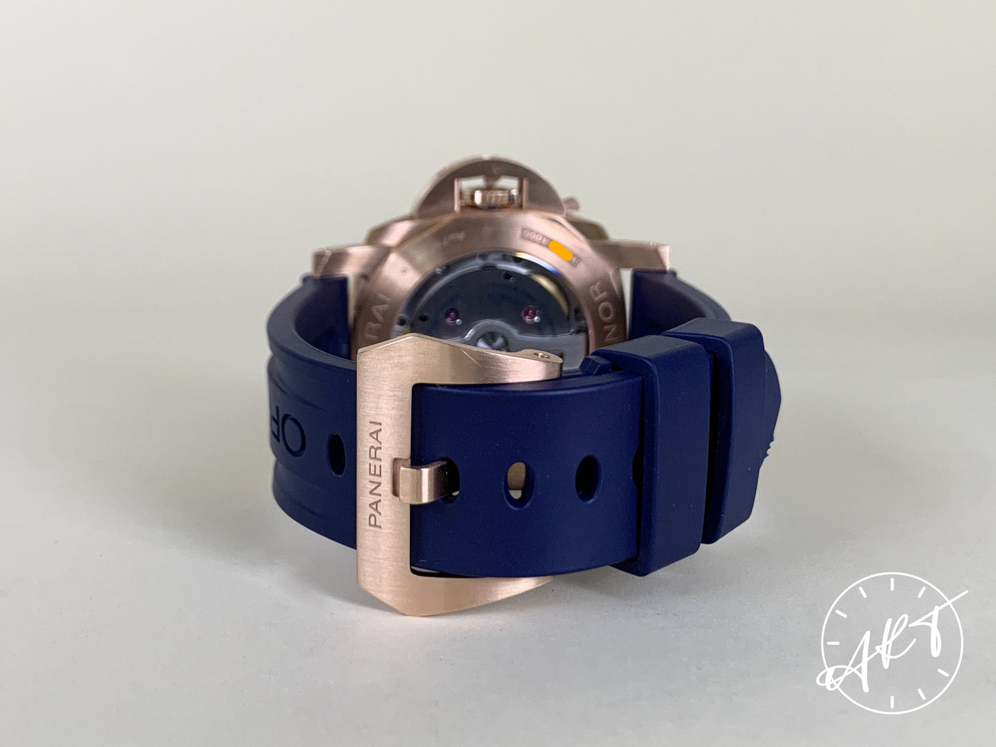 Panerai PAM 1112 Luminor 1950 Blue Dial Goldtech Sole Blu Watch PAM01112 BP