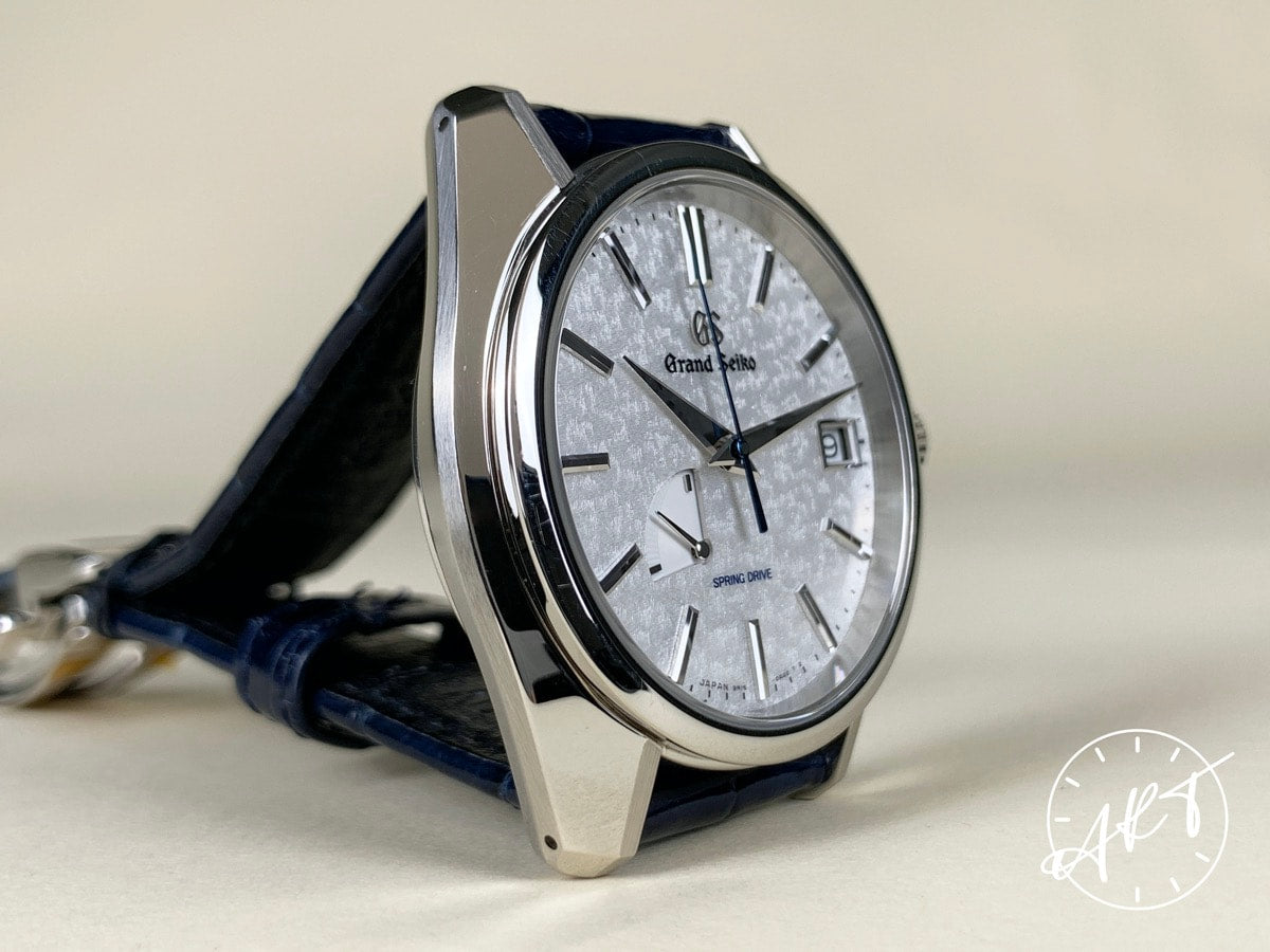Grand Seiko Heritage Kira Zuri Platinum Spring Drive US Ltd Watch SBGA385 BP