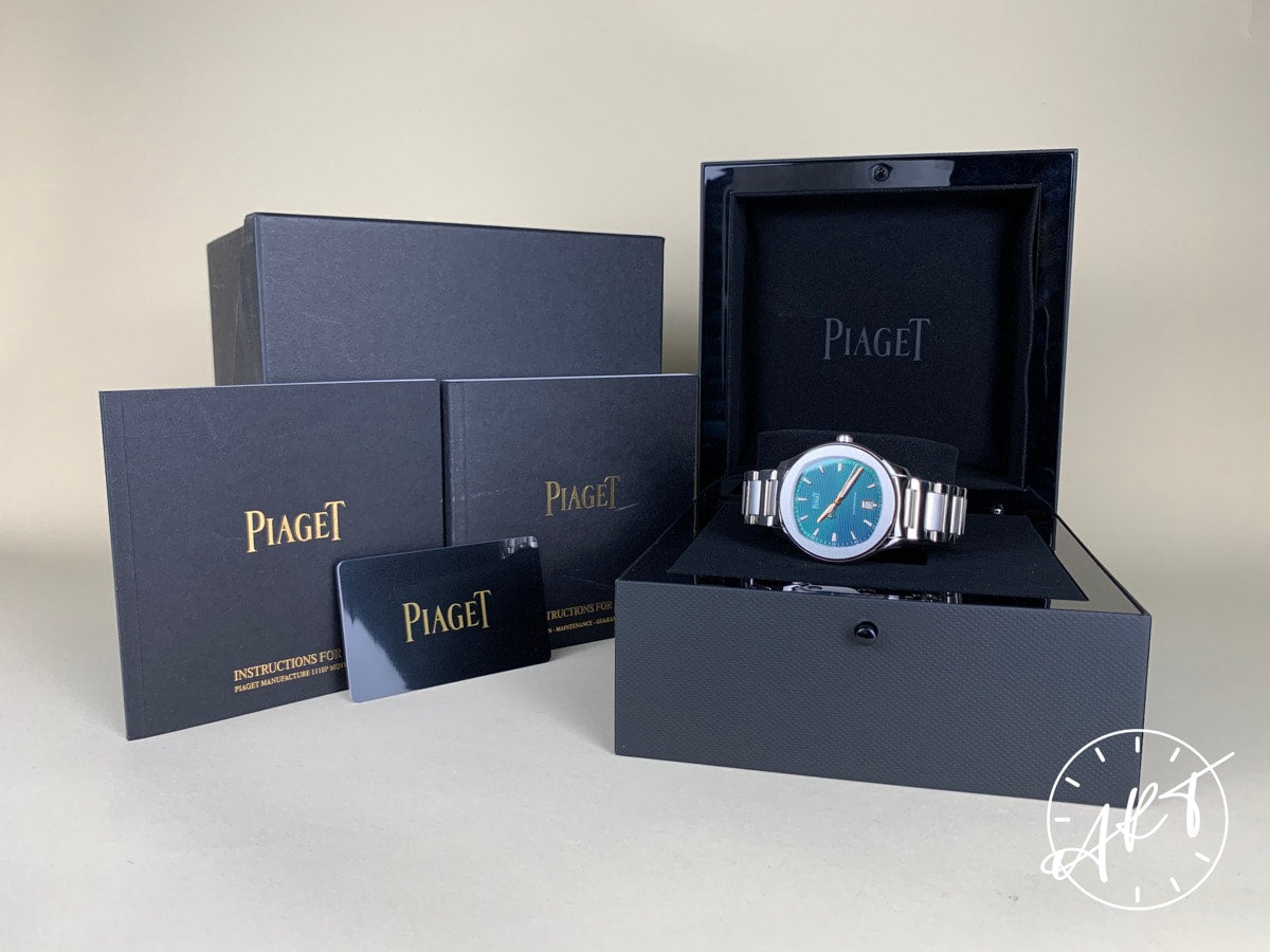 Piaget Polo S Peacock Green Dial SS Auto Ltd Ed Watch G0A45005 w/ B&P