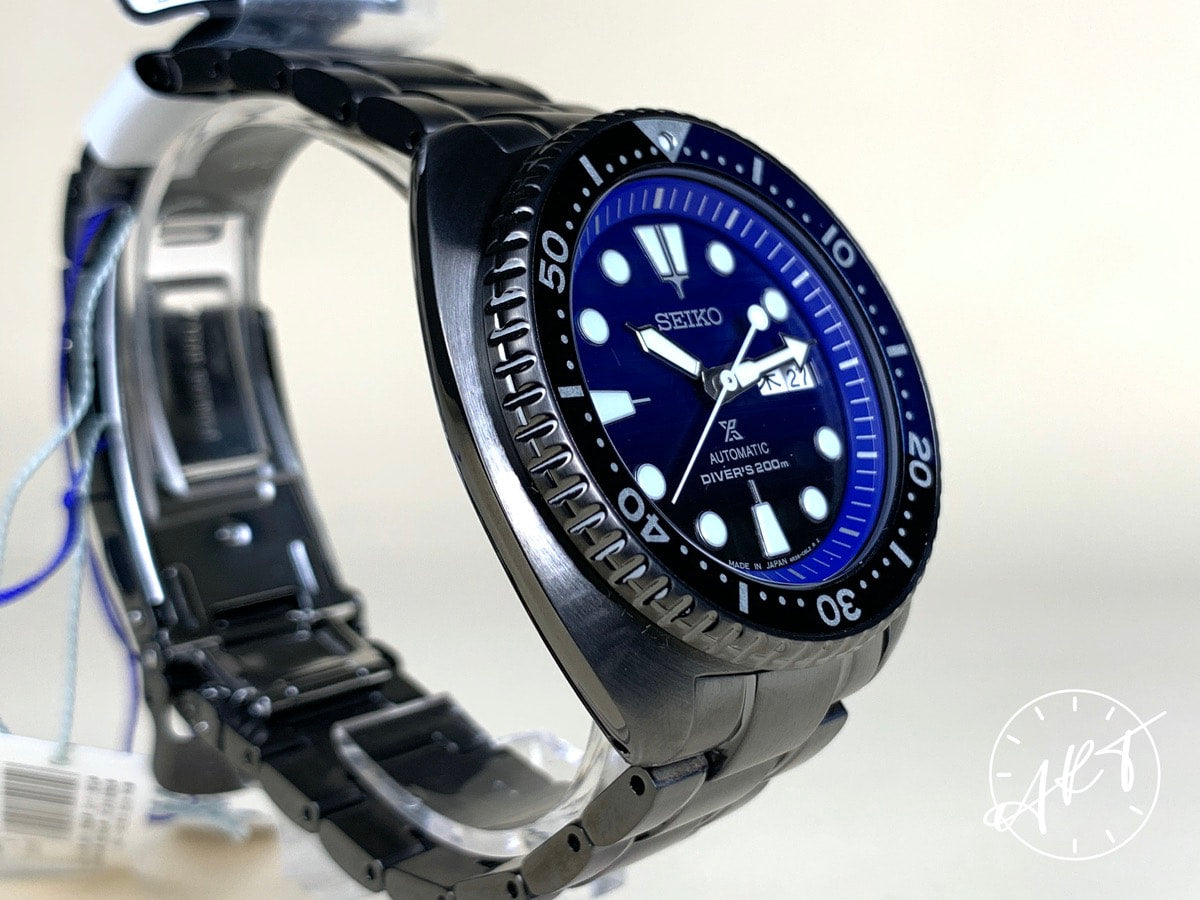 NEW Seiko Prospex Day-Date Black & Blue Dial Save the Ocean SE Watch SBDY027 BP