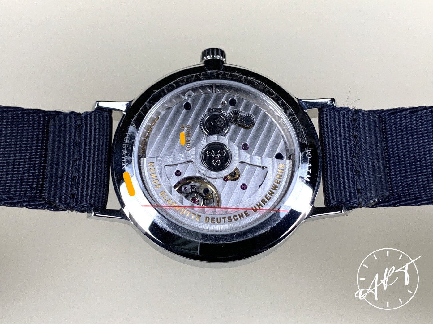 NOMOS Autobahn Silver Dial Stainless Steel Automatic Watch 1303 w/ Box